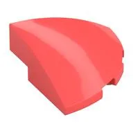 Brick Round Corner, Curved 3 x 3 x 1 Quarter Circle