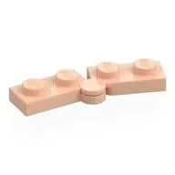 Hinge Plate 1 x 4 Swivel Top / Base - Hollow Clip [Complete Assembly]