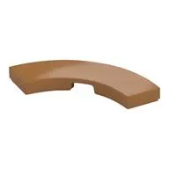 Tile 3 x 3 Curved, Macaroni