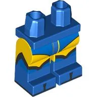 Hips with Yellow Legs and Blue Boots Pattern with Blue Leotard, Blue Boots print