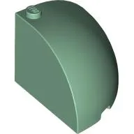 Brick Round Corner 4 x 4 x 3 Quarter Dome Top