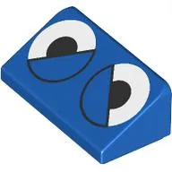 Slope 30° 1 x 2 x 2/3 with Angry Eyes Print