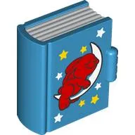 Duplo Book, Red Rabbit on Moon print