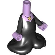 Microdoll Body Ursula Black Tentacles, Lavender Hands, Gold Pendant print