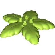 Duplo Plant Tree Leaves with 4 Top Studs