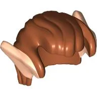 Hair Swept Back with Light Nougat Elf Ears