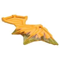 Creature Body Part, Wing 11 x 6 with 3 Bars, Bright Light Orange Marble pattern