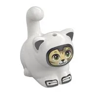 Animal, Cat, Chubby with Space Suit, Dark Tan/Bright Light Yellow Face print