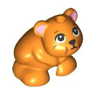 Animal, Hamster, Black Eyes, Whiskers, Black Nose, Bright Pink Ears, Bulging Cheeks print