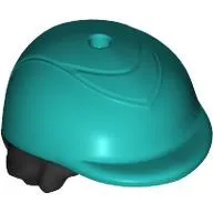 Hair and Hat, Short Black with Riding Helmet