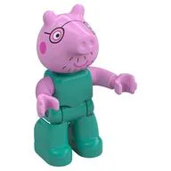 Duplo Figure, Pig with Dark Pink Cheeks, Glasses print