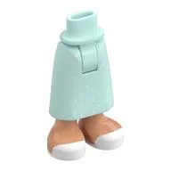 Minidoll Hips and Skirt with Nougat Exposed Ankles, White Dots, Shoes print