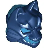 Wrap with Wolf Mask with Medium Azure Eyes, Teeth/Fangs pattern