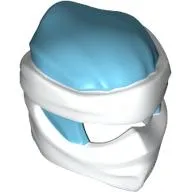 Wrap with Short Back Knot Smooth, White Mask pattern