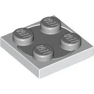 Turntable 2 x 2 Plate, Light Bluish Gray Top [Complete Assembly]