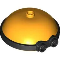 Minifig Head Special, Minion, Extra Large, Black 2-Eyed Goggles pattern