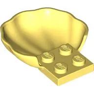 Animal Body Part, Clam / Scallop Half Shell with 4 Studs