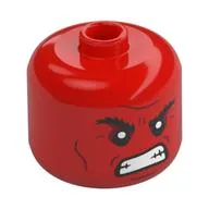 Bigfig Head Red Hulk, Angry Grin print