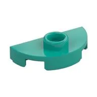 Plate Round 1 x 2 Half Circle with Stud (Jumper)