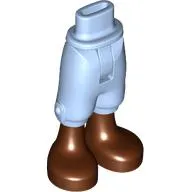 Minidoll Hips and Cropped Trousers with Reddish Brown Boots print