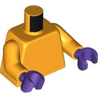 Torso, Orange Arms, Dark Purple Hands [Plain]