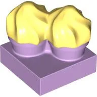 Duplo Food, Two Cakes on Plate Yellow