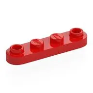 Plate Special 1 x 4 Rounded with 2 Open Studs