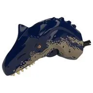 Animal Body Part, Dinosaur, Allosaurus Head with Dark Tan print