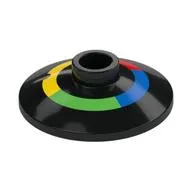 Dish 2 x 2 Inverted [Radar] with Blue/Bright Green/Yellow/Red Band print