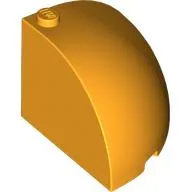 Brick Round Corner 4 x 4 x 3 Quarter Dome Top