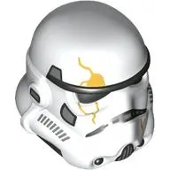 Helmet Stormtrooper Dual Molded, Black with Gold Crack print