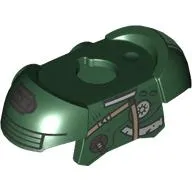 Minifig Neckwear Armor Shoulder Pads with Tan Straps, Hoses print