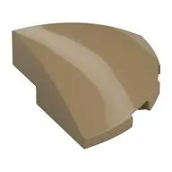 Brick Round Corner, Curved 3 x 3 x 1 Quarter Circle