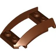 Wheel Arch, Curved Wedge 4 x 3 with 2 x 2 Opening and 4 Studs