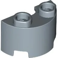 Brick Round, Half 1 x 2