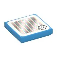 Tile 2 x 2 with King Boo and Barcode Print (Sticker)