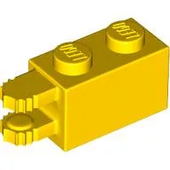 Hinge Brick 1 x 2 Locking with 2 Fingers Horizontal End, 7 Teeth