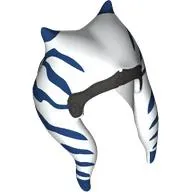 Headdress Togruta Montrals with Black Band, Blue Markings print