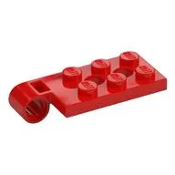 Hinge Plate 2 x 4 with Pin Hole with 2 Holes - Top
