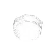 Plate Special 8-Sided Crystal/Gem 1 x 1 x 2/3