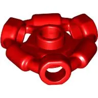 Plate Special 1 x 1 with Hole Through Stud, 3 Bars and 3 Bar Holes