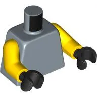 Torso, Yellow Arms, Black Hands [Plain]