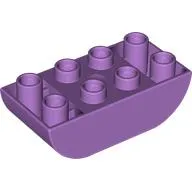 Duplo Brick 2 x 4 Curved Bottom