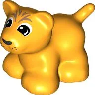 Duplo Animal, Lion Cub with Black Eyes print