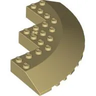 Brick Round Corner 10 x 10 with Slope 33° Edge, Axle Hole, Facet Cutout