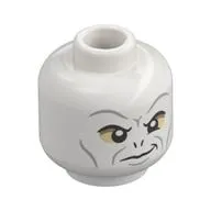 Minifig Head Voldemort, Tan Around Eyes, Smirk Print