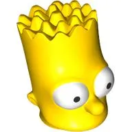 Minifig Head Special, Simpsons, Bart Simpson - Eyes Wide