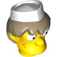 Minifig Head Special, Simpsons, Head Greasy Teen