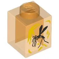 Brick 1 x 1 with Mosquito Print