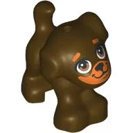 Animal, Dog, Small Standing with Medium Nougat Face, Eyebrows print